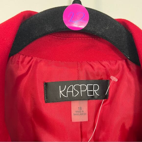 NWOT Kasper Women’s Office Blazer Jacket Size 18 - Picture 5 of 6